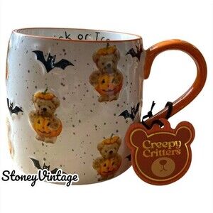 Creepy Critters Halloween Coffee Mug Pumpkin Teddy Bear Oversized Mug
